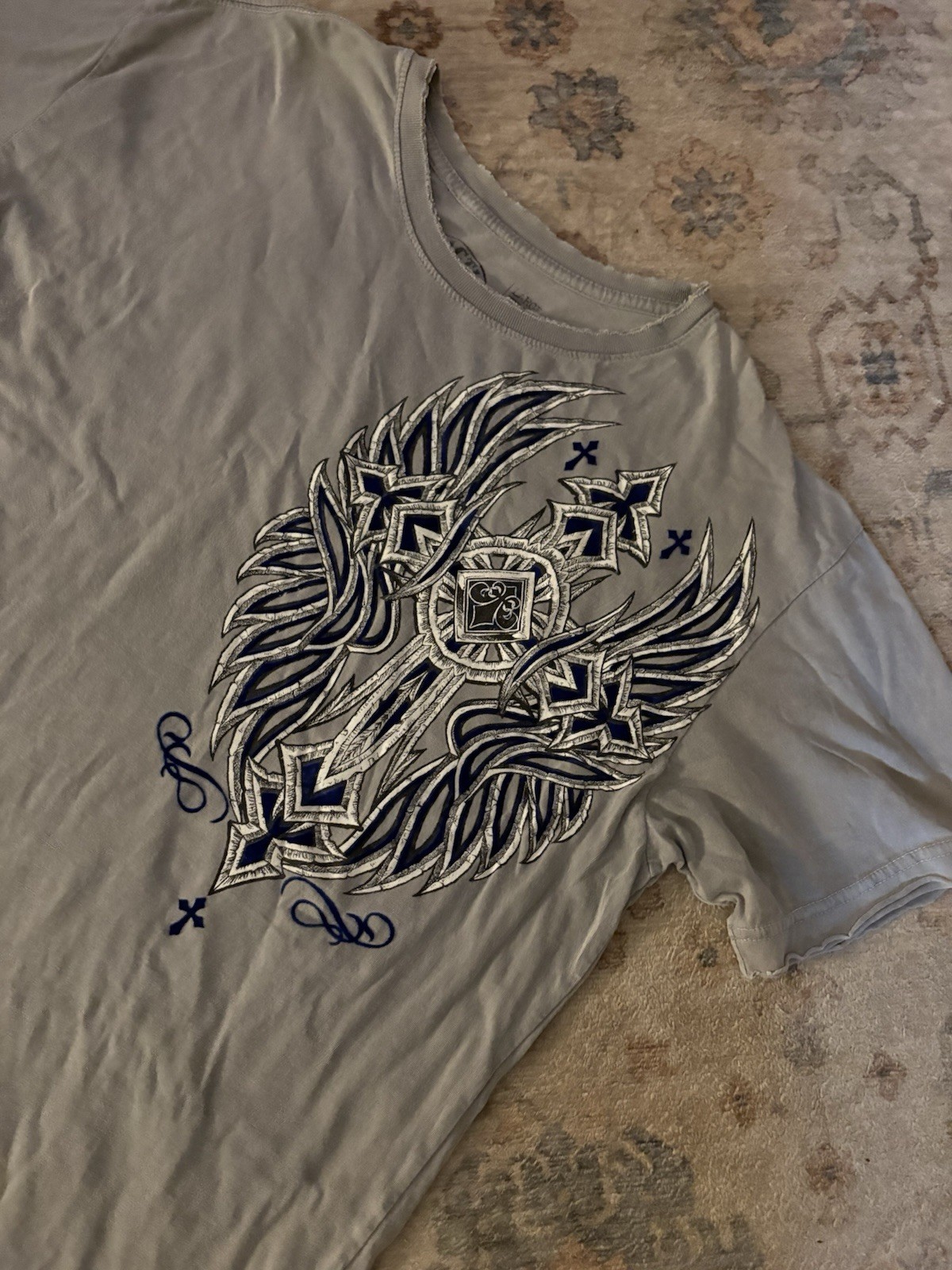 Affliction Men's Short Sleeve T-Shirt Vintage Y2K Grunge Style, Size Large gallery