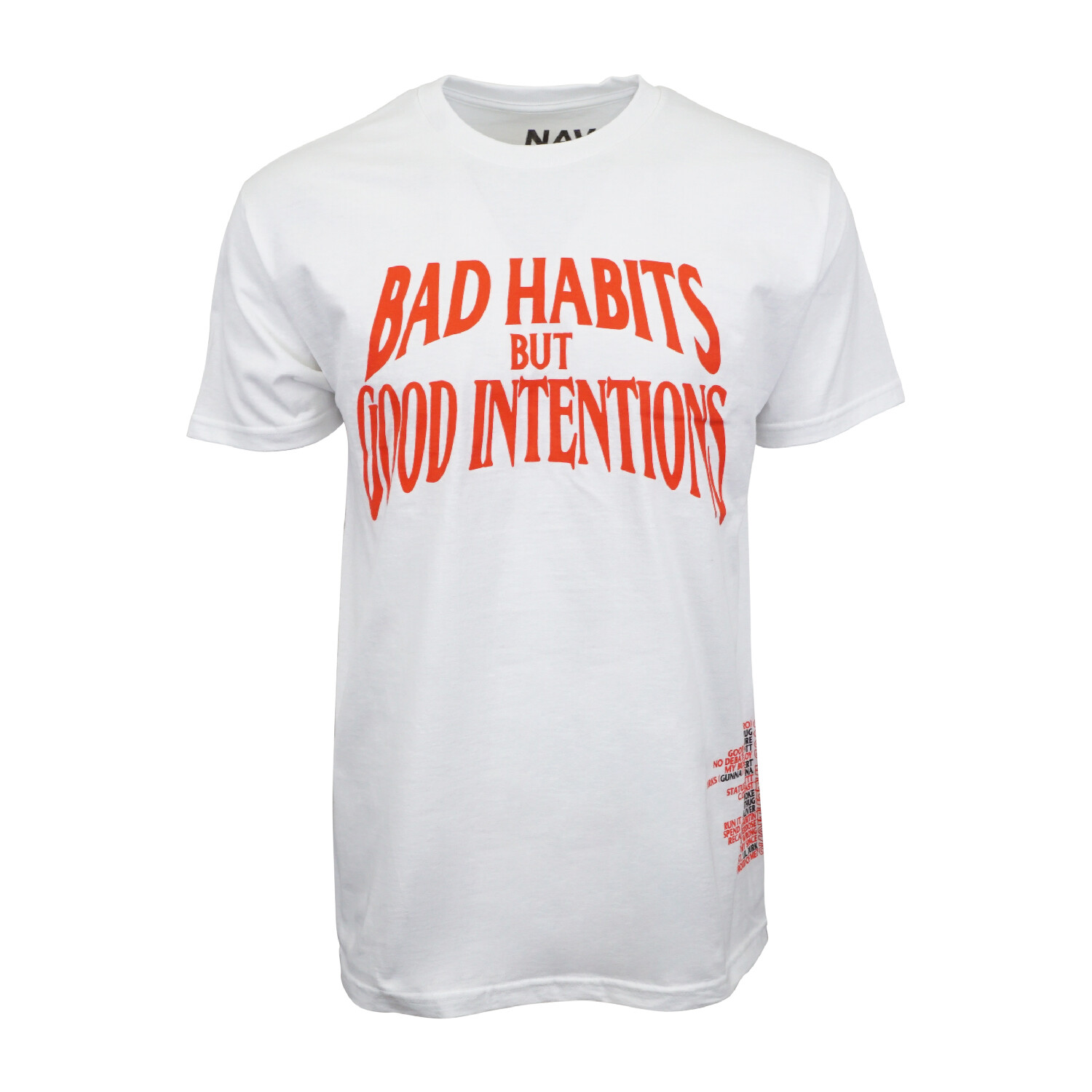 NEW VLONE X NAV BAD HABITS GOOD INTENTIONS T SHIRT AUTHENTIC NEW gallery