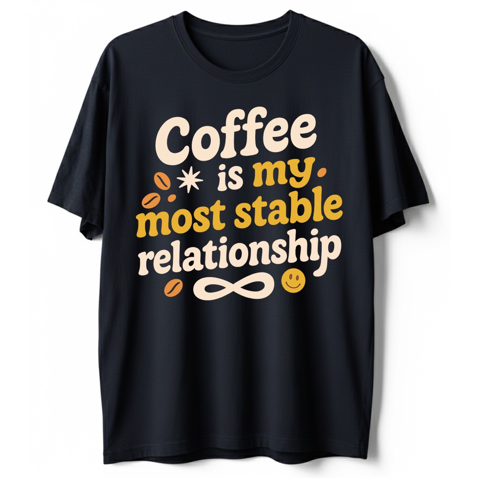 Coffee Most Stable Relationship T-Shirt Funny Coffee Lover Humor Tee S-5XL gallery