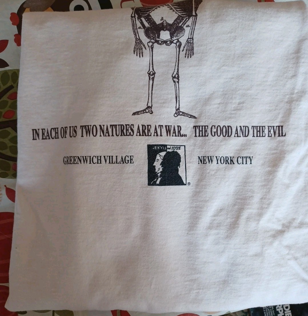 HTF Vintage 90's Unisex Jekyll And Hyde's NYC Laboratory Bar Cotton LS Shirt EUC gallery