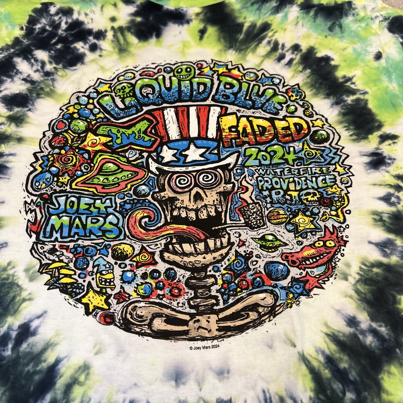 Liquid Blue x Joey Mars x FADED Waterfire Event Shirt Size L #202/400 22x30 COA gallery