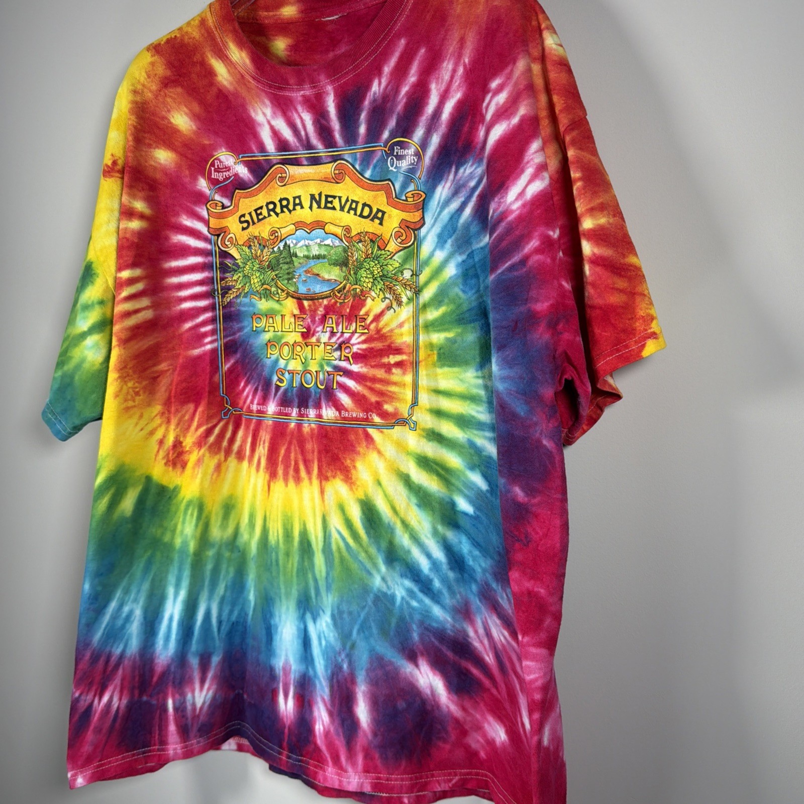Sierra Nevada Brewery Adult X-Large Tie Dye Beer Graphic Tee See Measurements gallery