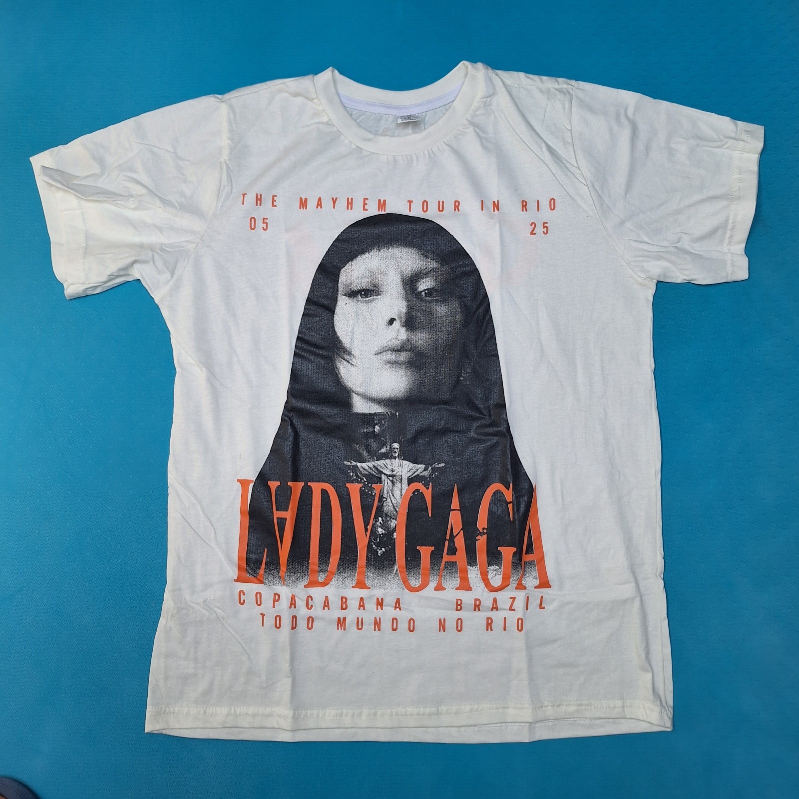 Lady Gaga T-Shirt 03/05/2025 Copacabana Rio de Janeiro Size L, New