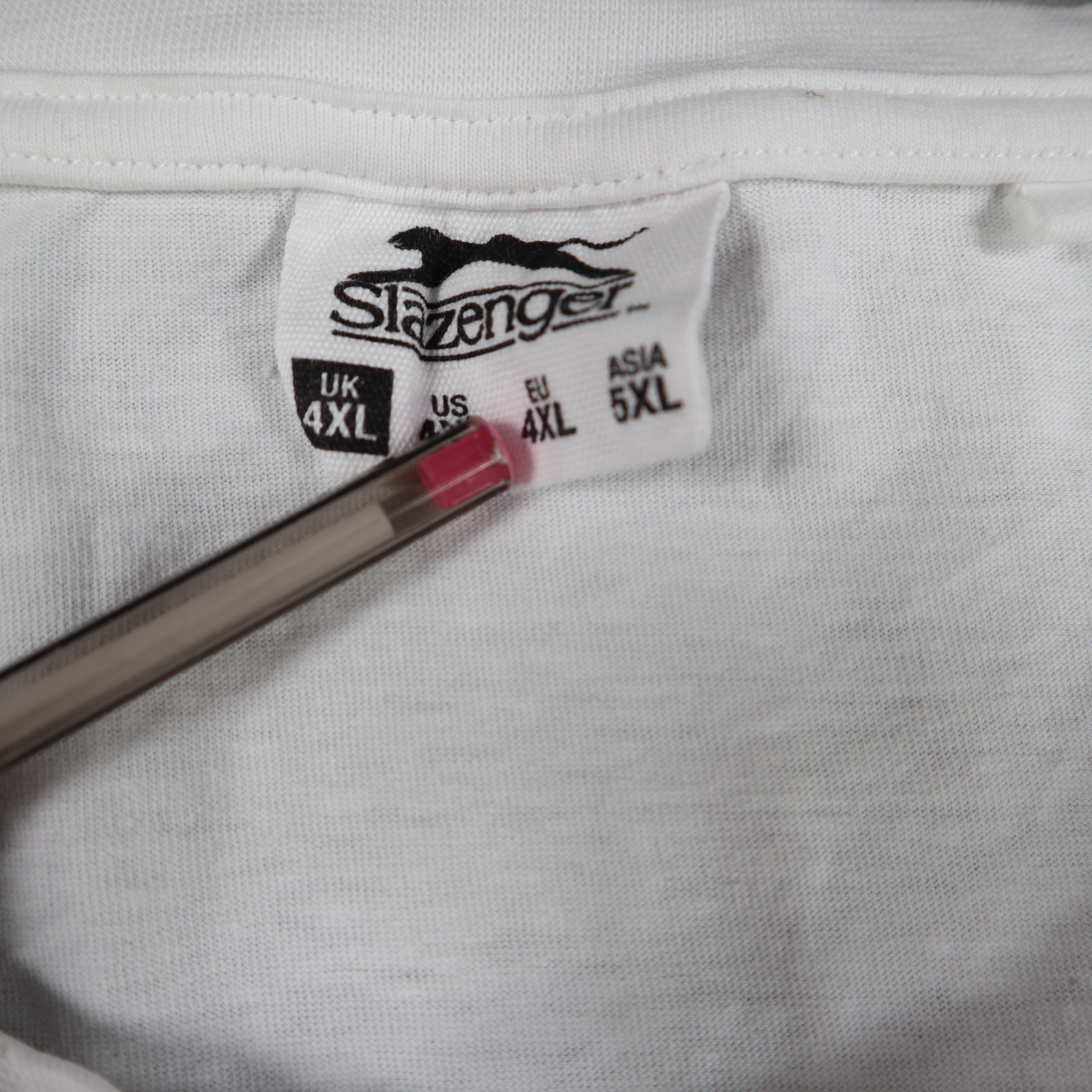 Slazenger Mens T-Shirt Size 4XL White Short Sleeve Round Neck 100% Cotton gallery