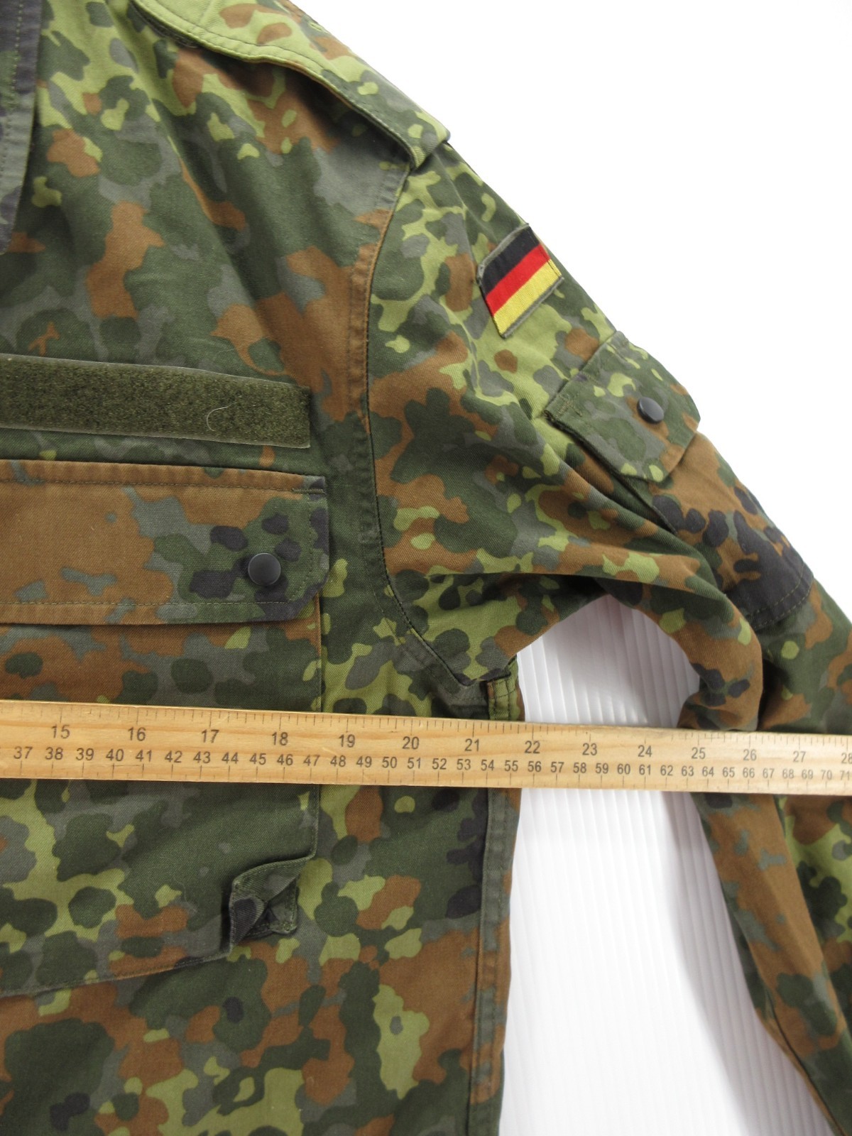 German Bundeswehr Shirt Large Green Flecktarn GR7 Field Camo Military Surplus gallery