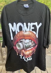 NWT Shaka Wear MaxHeavyweight Graphic TeeMoney Talks Black 3XL