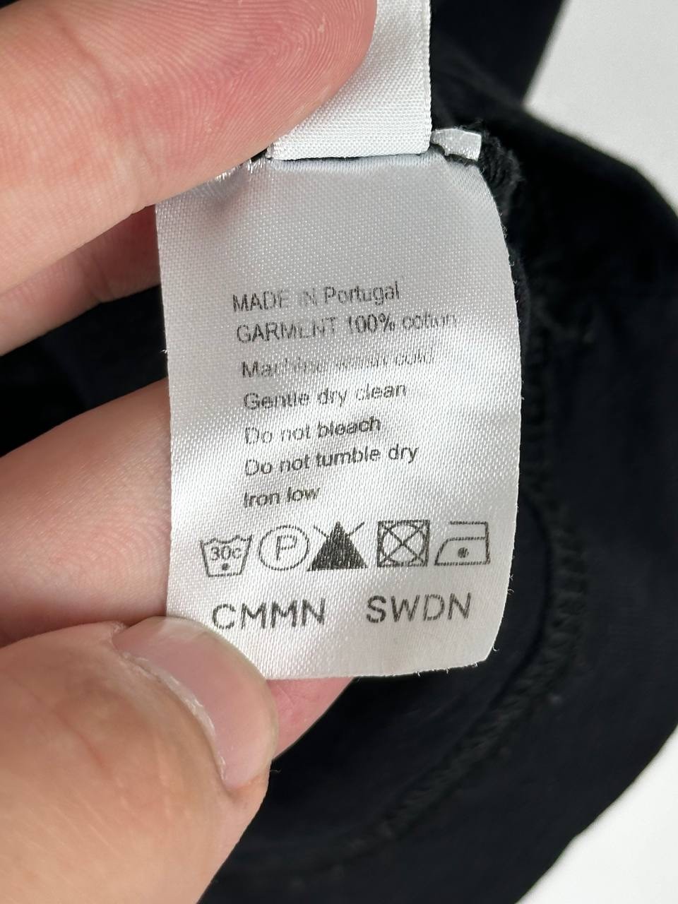 CMMN SWDN Black Cotton Casual T Shirt Size S gallery