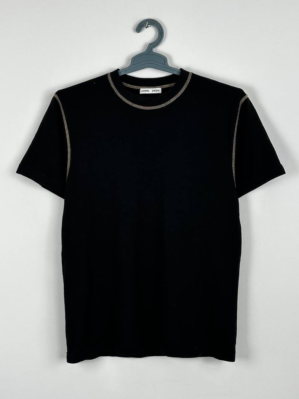 CMMN SWDN Black Cotton Casual T Shirt Size S