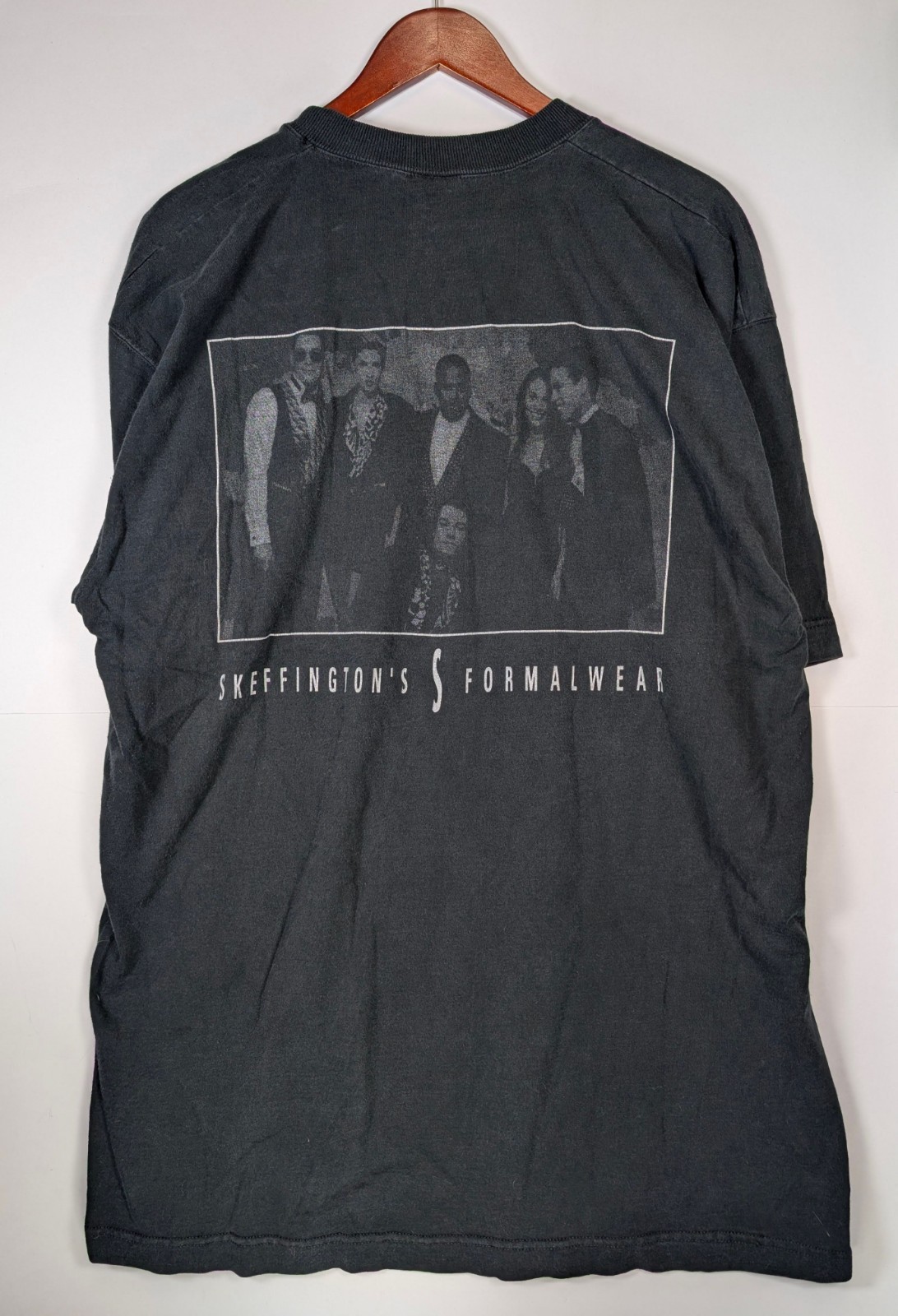 Vintage 90s Y2K Skeffington’s Formal Wear Advertisement Shirt XL Mall VTG Prom gallery