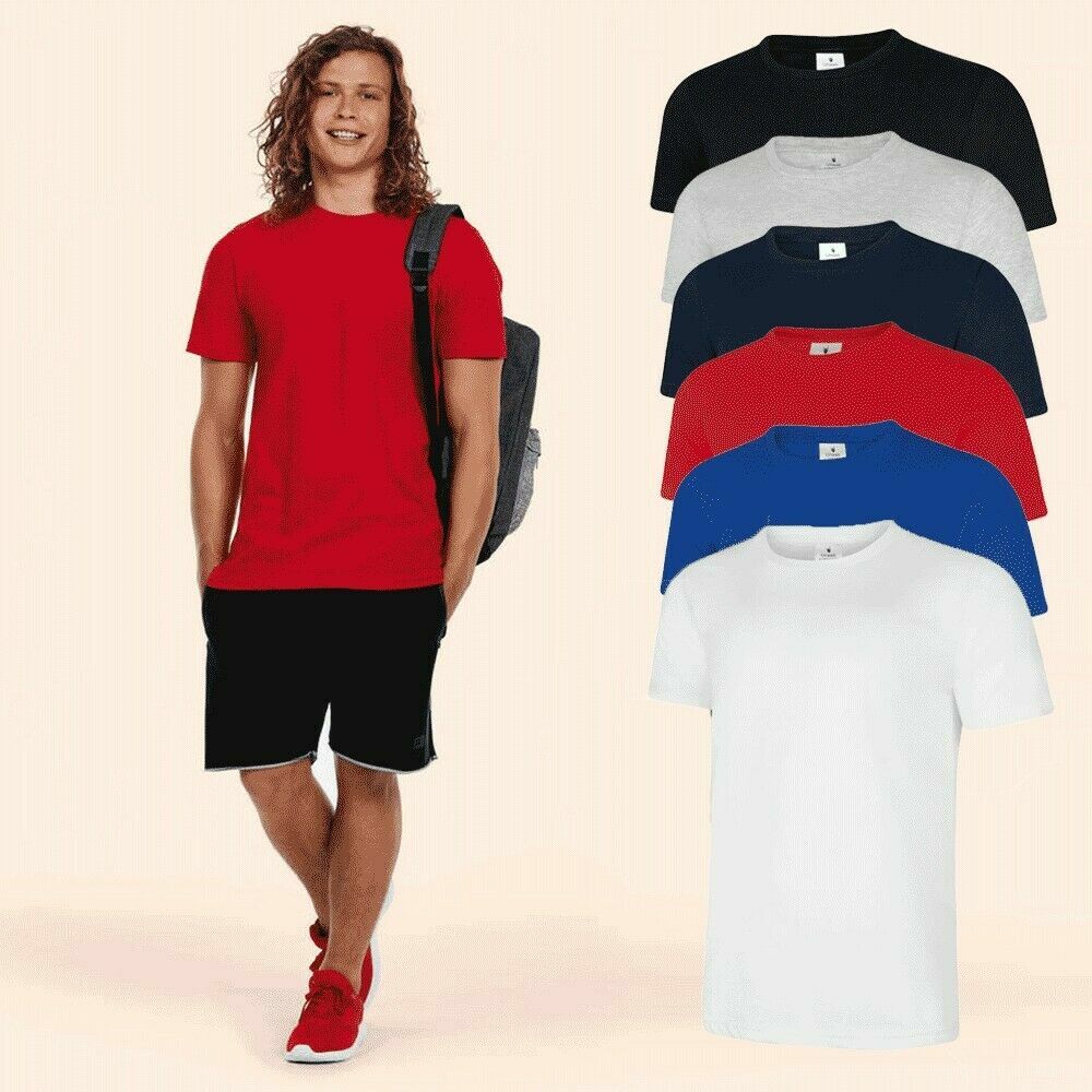 Pack of 5 Plain Tshirt – Mixed Sizes – Mixed Colours – Men,  Unisex,  Kids