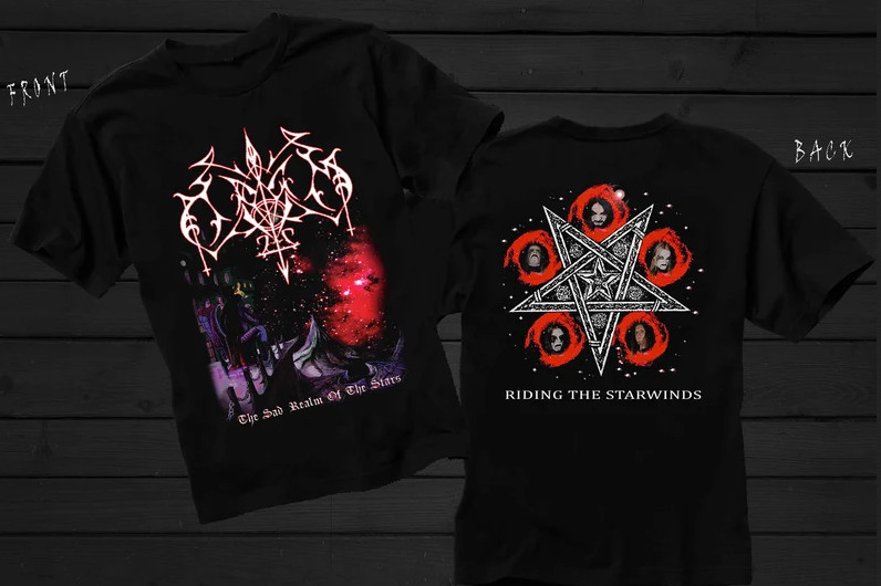 New Dtg/Dtf printed T-shirt - ODIUM-The Sad Realm of the Stars - Riding the Star gallery