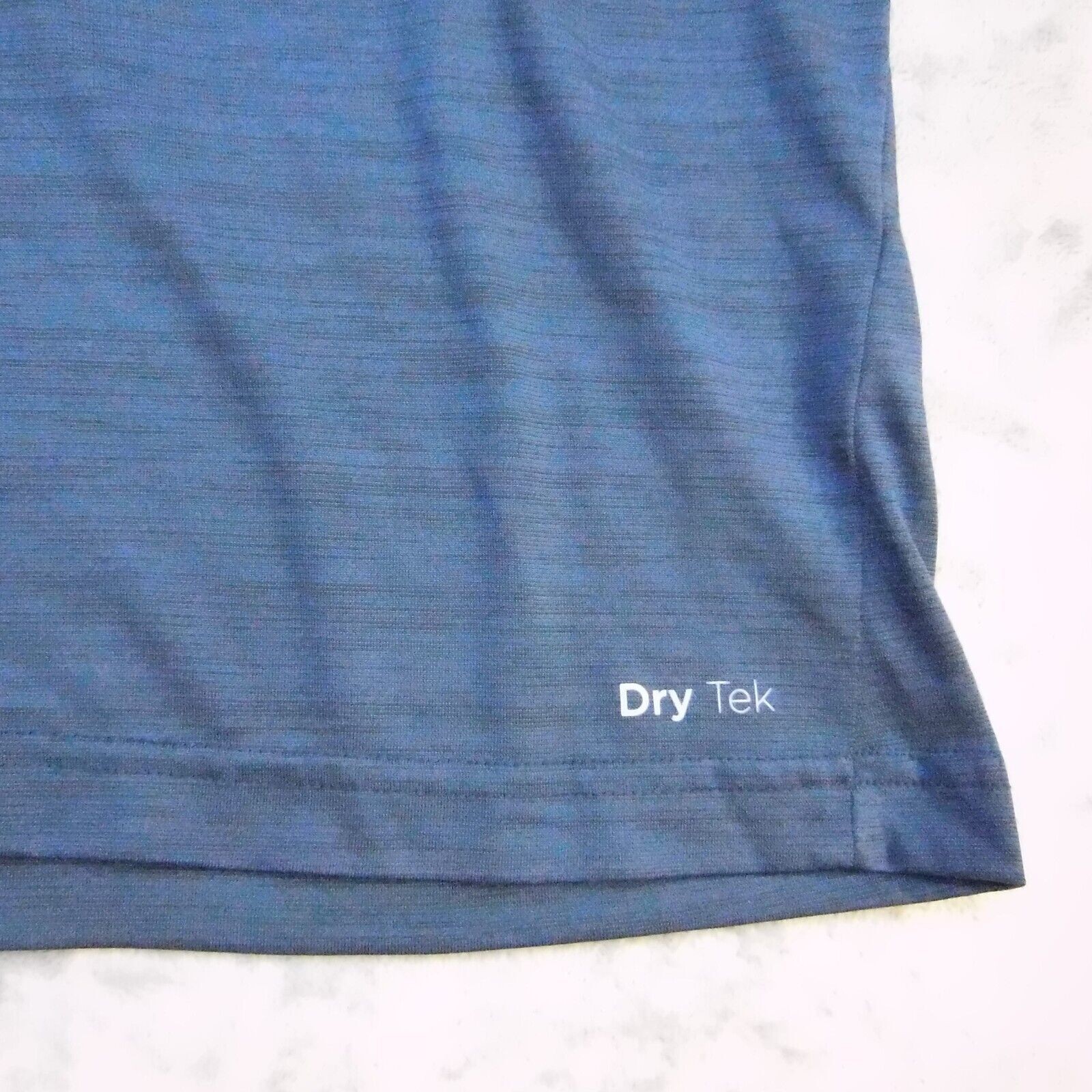 Tek Gear TShirt Mens Large Blue Lightweight Casual Dry Tek Tall Athletic Active gallery
