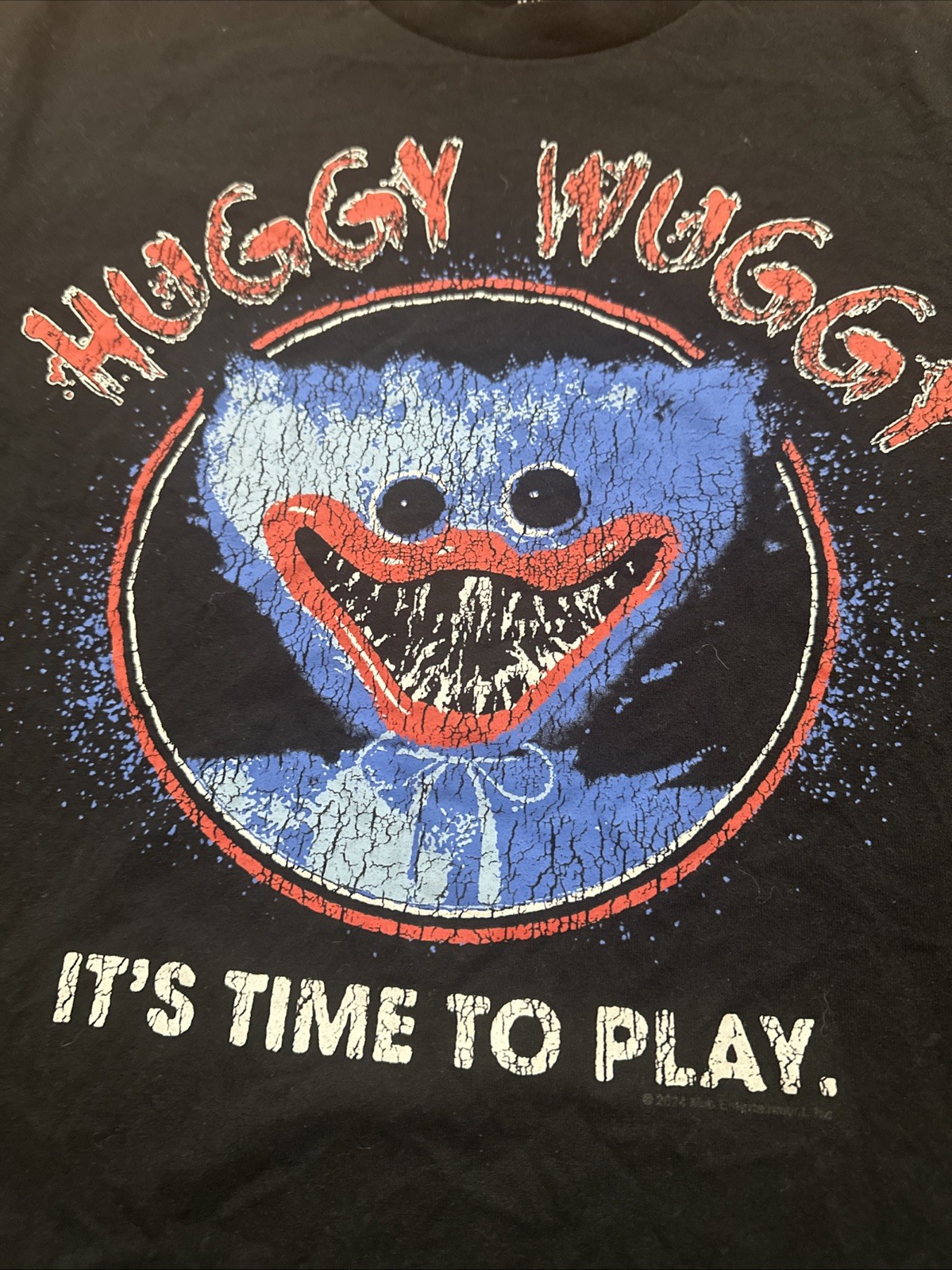 Poppy Playtime T-Shirt Men's Huggy Wuggy Short Sleeve Graphic Top SzM gallery