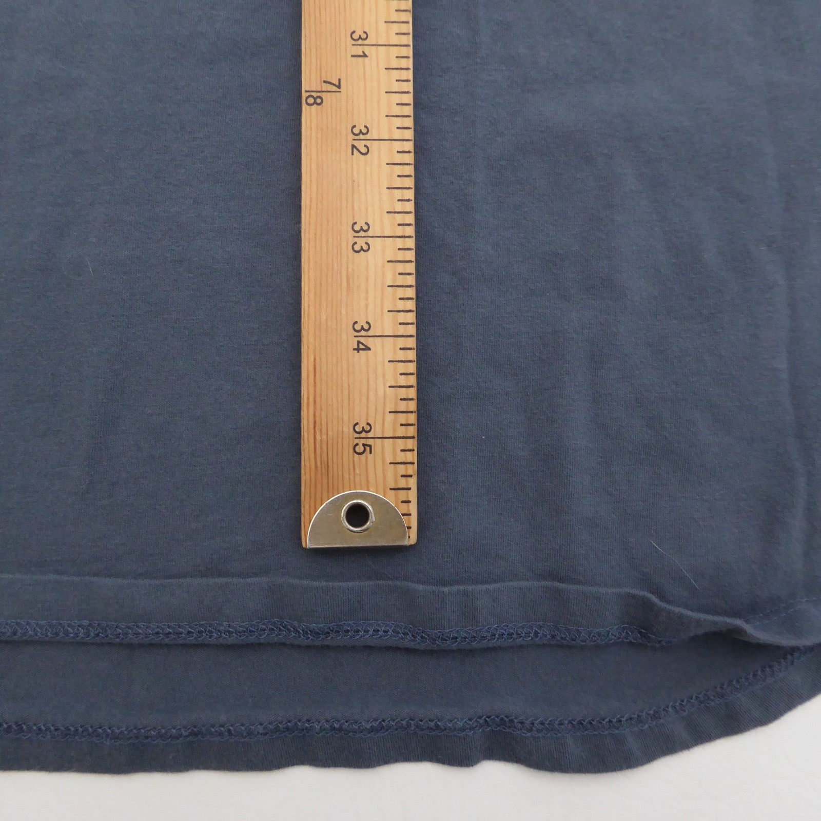 ONE BONE Mens Size 5 / 6XL Long Sleeve Scoop Crew Neck T Shirt OB106 Blue Cotton gallery