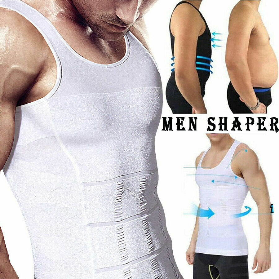 Men Tummy Control Compression Vest Belly Slimmer Tank Top Underwear UnderShirts gallery