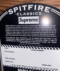 2 Rare Supreme 2021 Sample Harley Davidson Cease And Desist Spitfire Skateboard