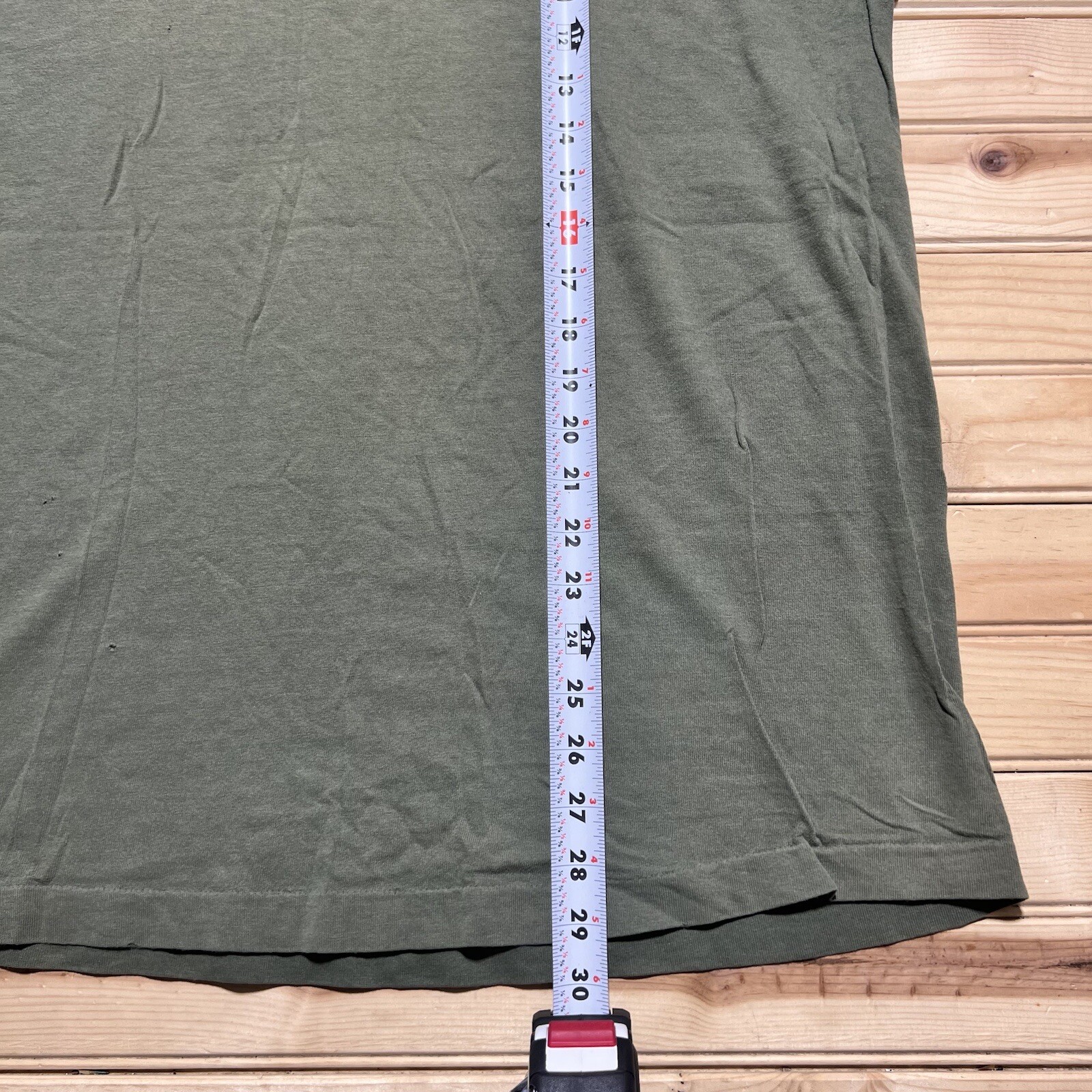 Vintage 90s “ Many Point ” Scout Camp Faded Green Single Stitch Shirt Size XL gallery