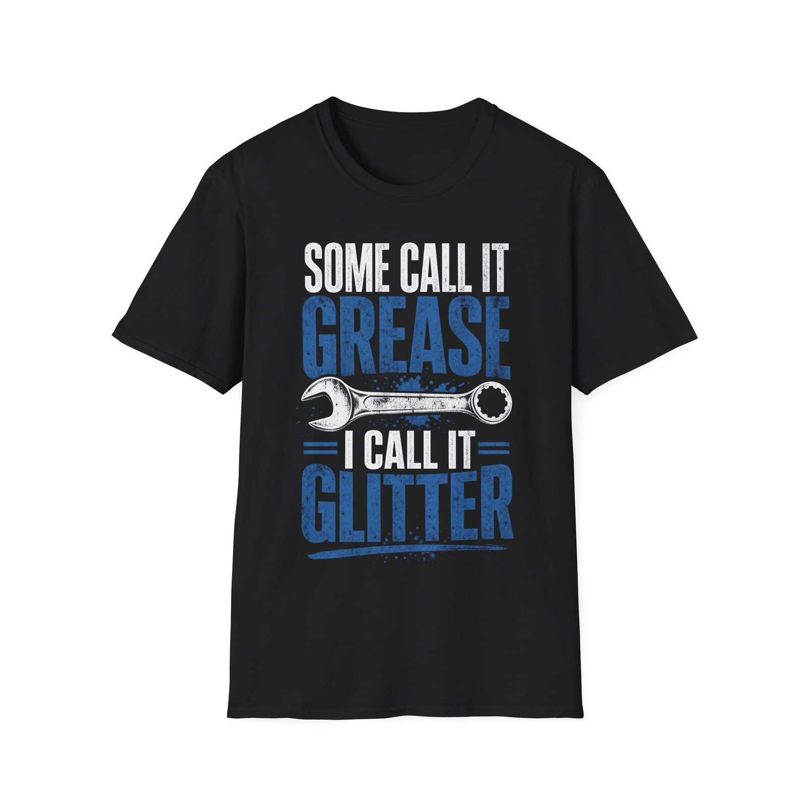 Funny Mechanic T-Shirt Grease Glitter Humor Auto Garage Dad Father Gift Tee gallery