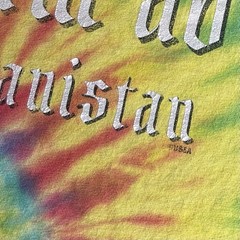 Vintage US Military Eagle Tee Bagram AB Afghanistan Tie Dye 2000s L – Distressed