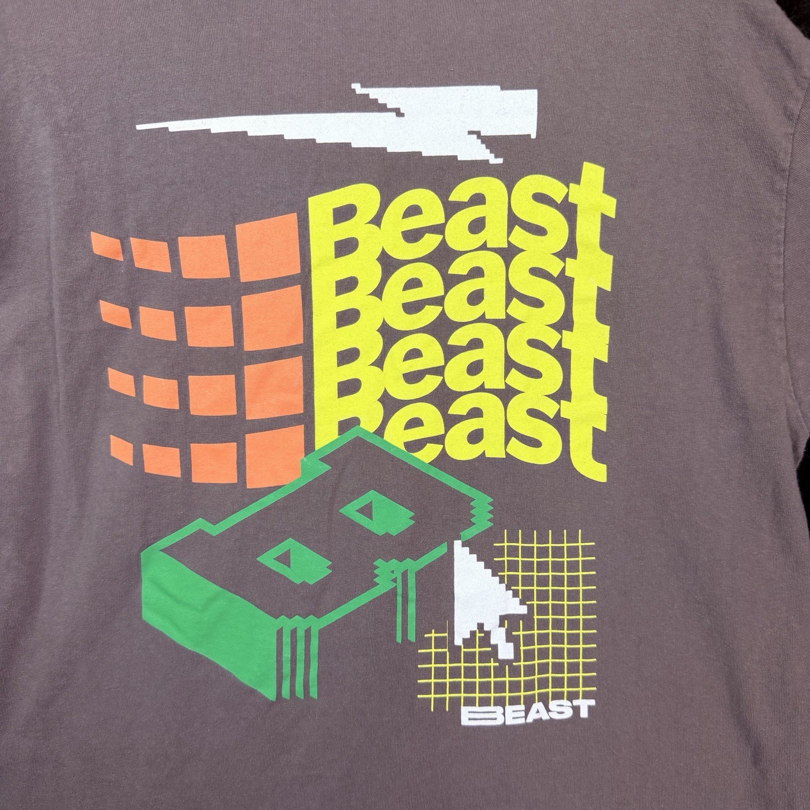 Mr Beast Mens Graphic Grey Long Sleeve T-Shirt Size L gallery