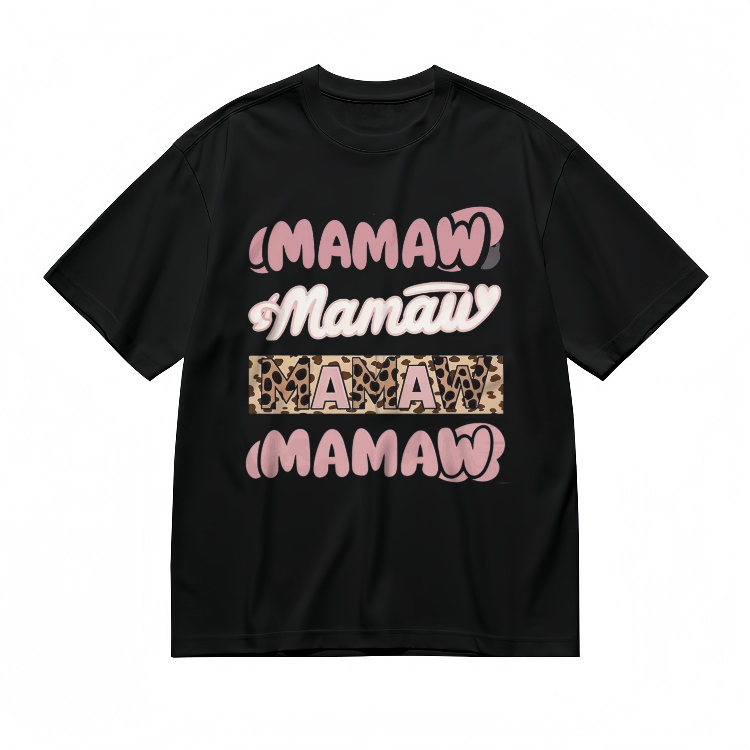 Men’s Comfortable Soft Comfy Classic T-Shirt Repeated Printed Tee▧