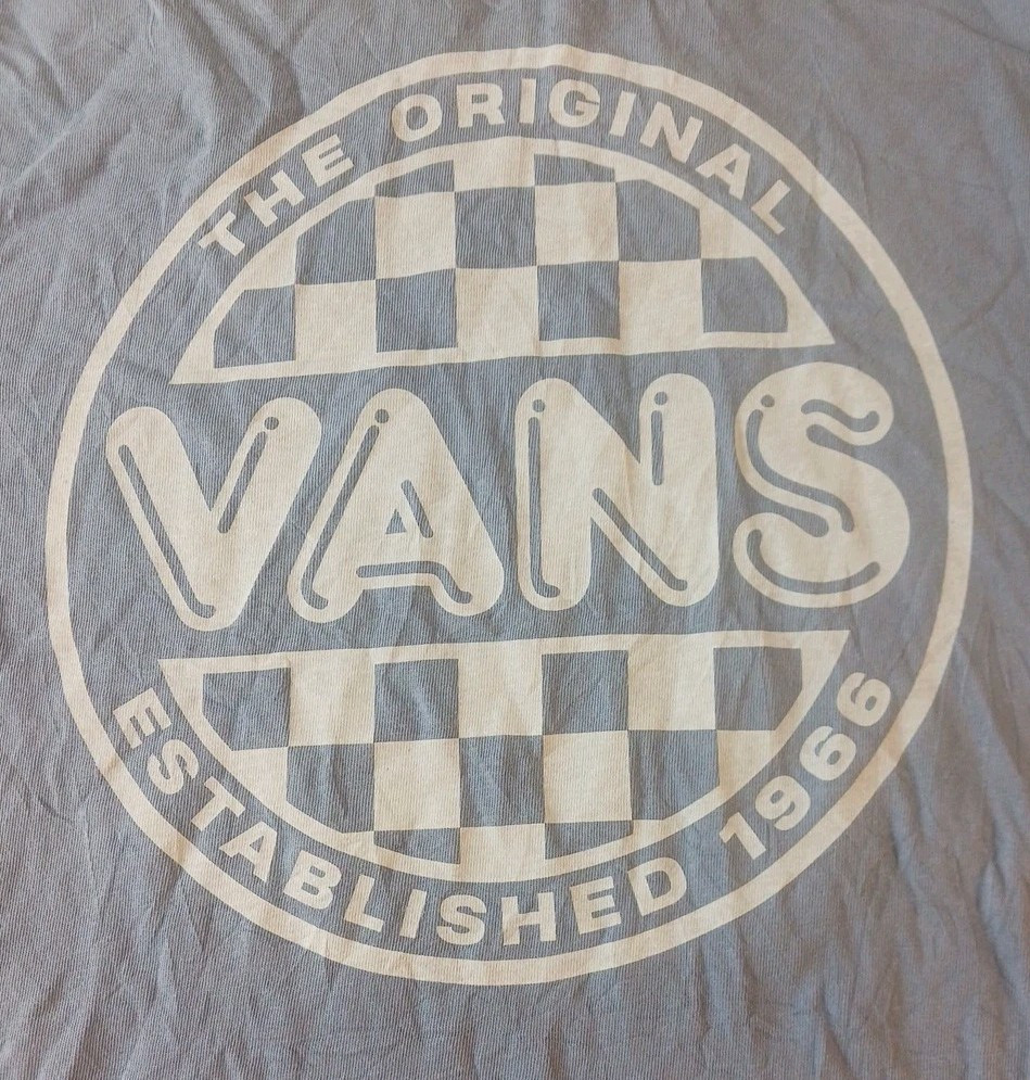 Vans T Shirt Adult Small Slim Fit Blue Periwinkle - Vans The Original 1966 Logo gallery