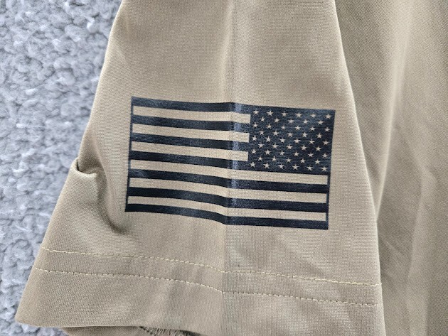 US Army Shirt Mens XL Flammis Vincimus Red Dragons Beige Second to None gallery