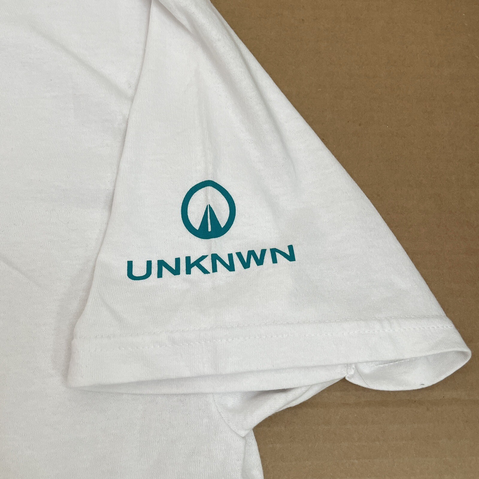 UNKNWN Shirt Adult Extra Large White Teal LeBron Miami Basketball Mens Spellout gallery