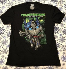 Transformers: Rise Of The Beasts Optimus Prime Graphic Tee Mens L Black Funko