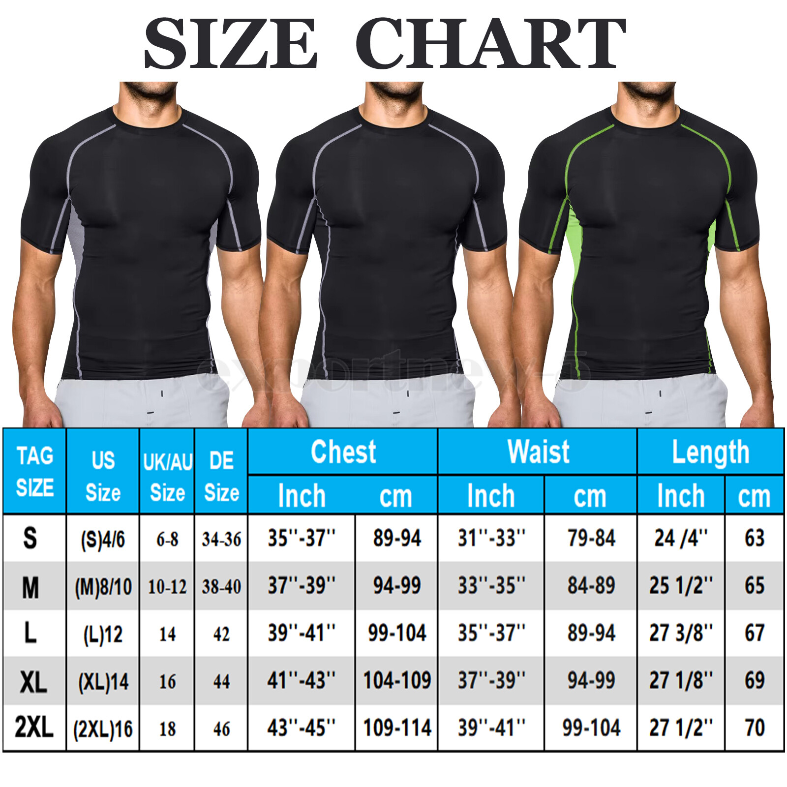 1-2Pack Men's Sports Compression Top Long Sleeve Quick Dry Running Sport T-shirt gallery