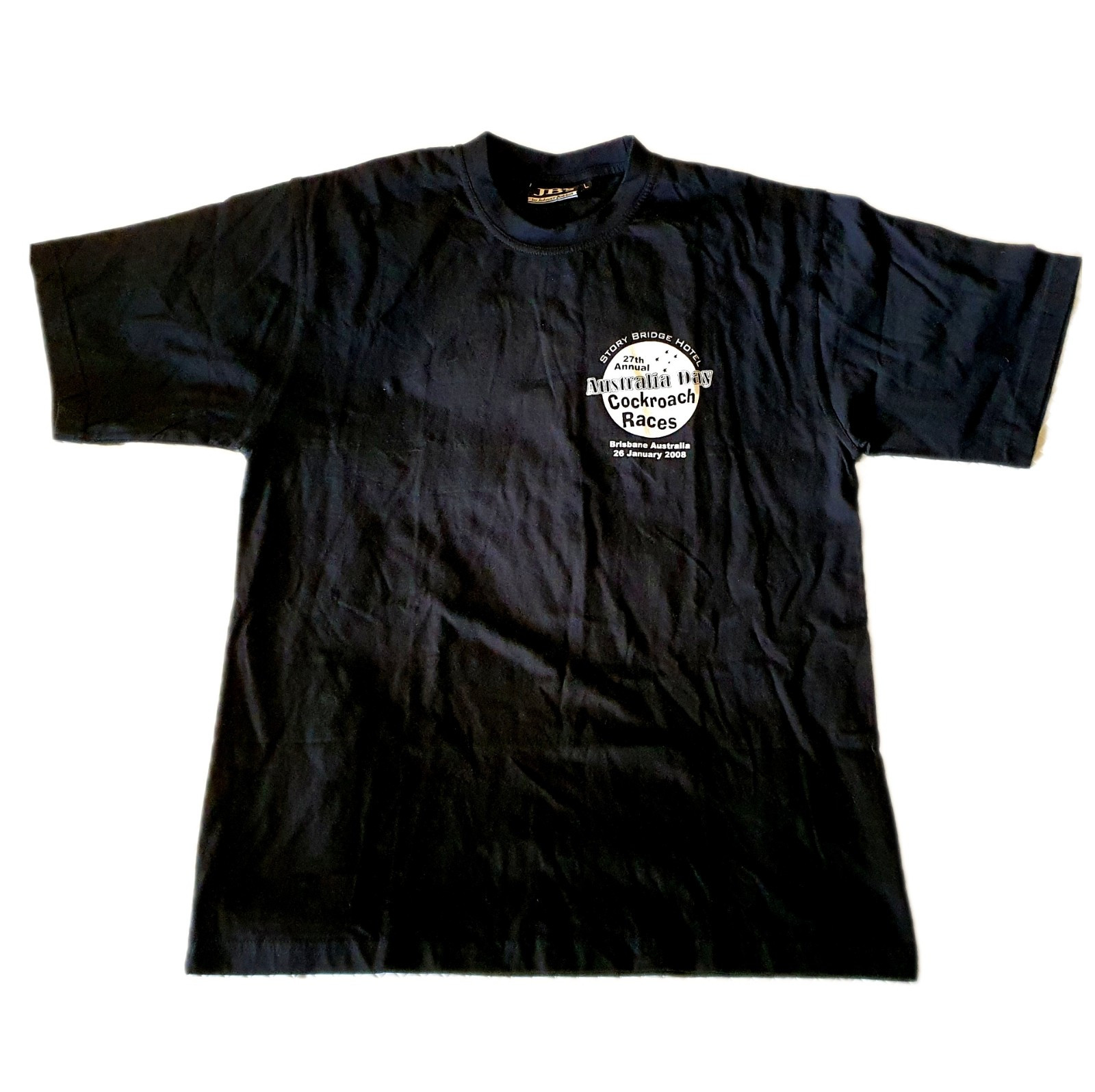 Story Bridge Hotel 27th Annual Cockroach Races Men's L Tshirt Aus Day 2008 Gift gallery