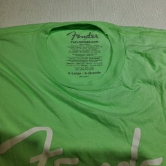 Fender Lime Green Short Sleeve Tee Size XL