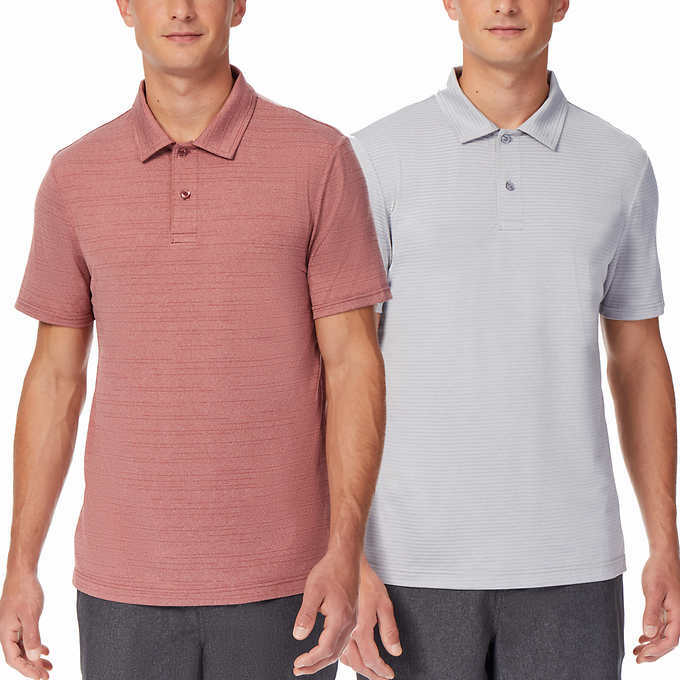 32 DEGREES Cool Men’s Polo Performance 2 Pack H34 gallery