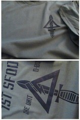 Delta Force Airborne (1st SFOD-D) Fort Bragg The Unit Silk-Screened T-Shirt LARG