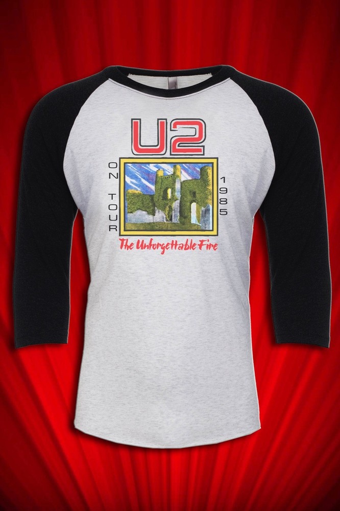 Unforgettable Fire 1985 Tour JERSEY T-SHIRT FREE SHIP USA Joshua Tree