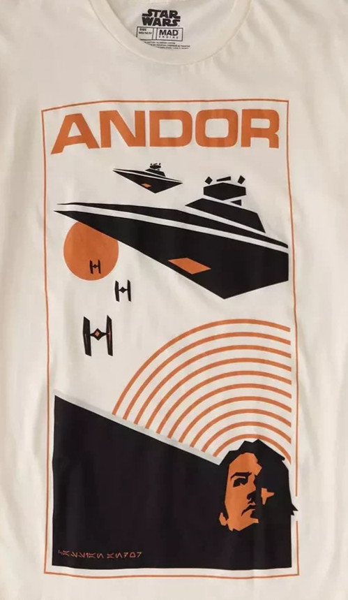 Star Wars Mens Andor Star Destroyer Ivory T-Shirt News S, XL, 2XL, 3XL gallery