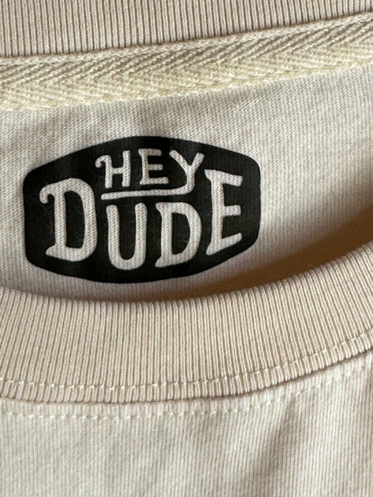 Rare Hey Dude x Billabong Pocket Tee - Cream Size Small Limited Edition gallery