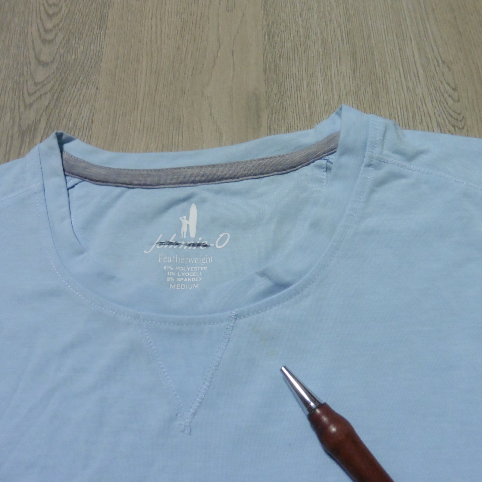 JOHNNIE O Mens M MEDIUM THE COURSE T SHIRT PERFORMANCE GOLF TEE KONA BLUE AQUA gallery