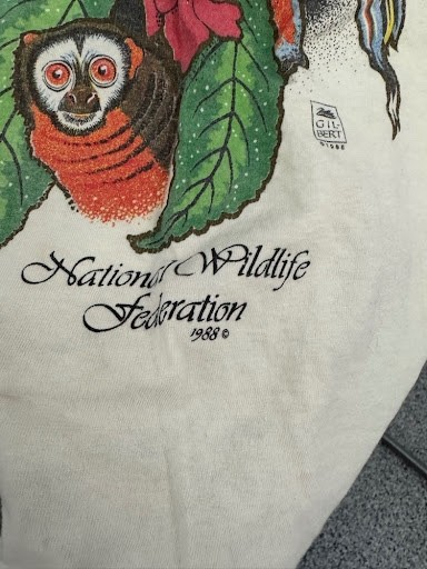 Vintage 1988 National Wildlife Federation Rainforests T-Shirt Nature Graphic Tee gallery