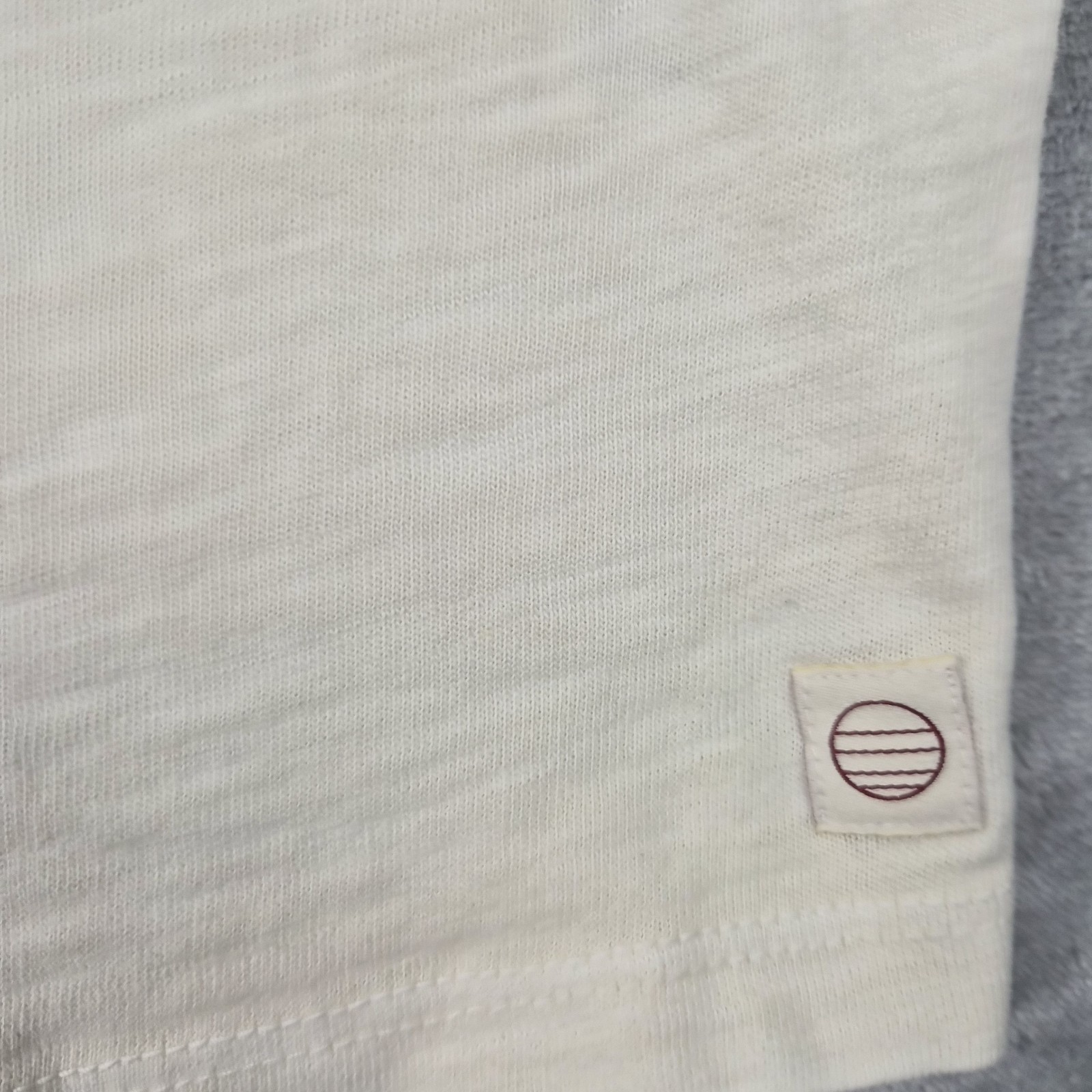Marine Layer Tee Mens XXL Vintage Heavy Slub Pocket Antique Cream Short Sleeve gallery