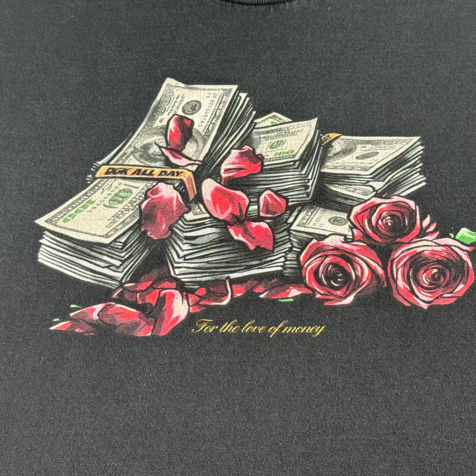 DGK Shirt Adult Large Black Love of Money Streetware Skateboard Outdoors Mens gallery