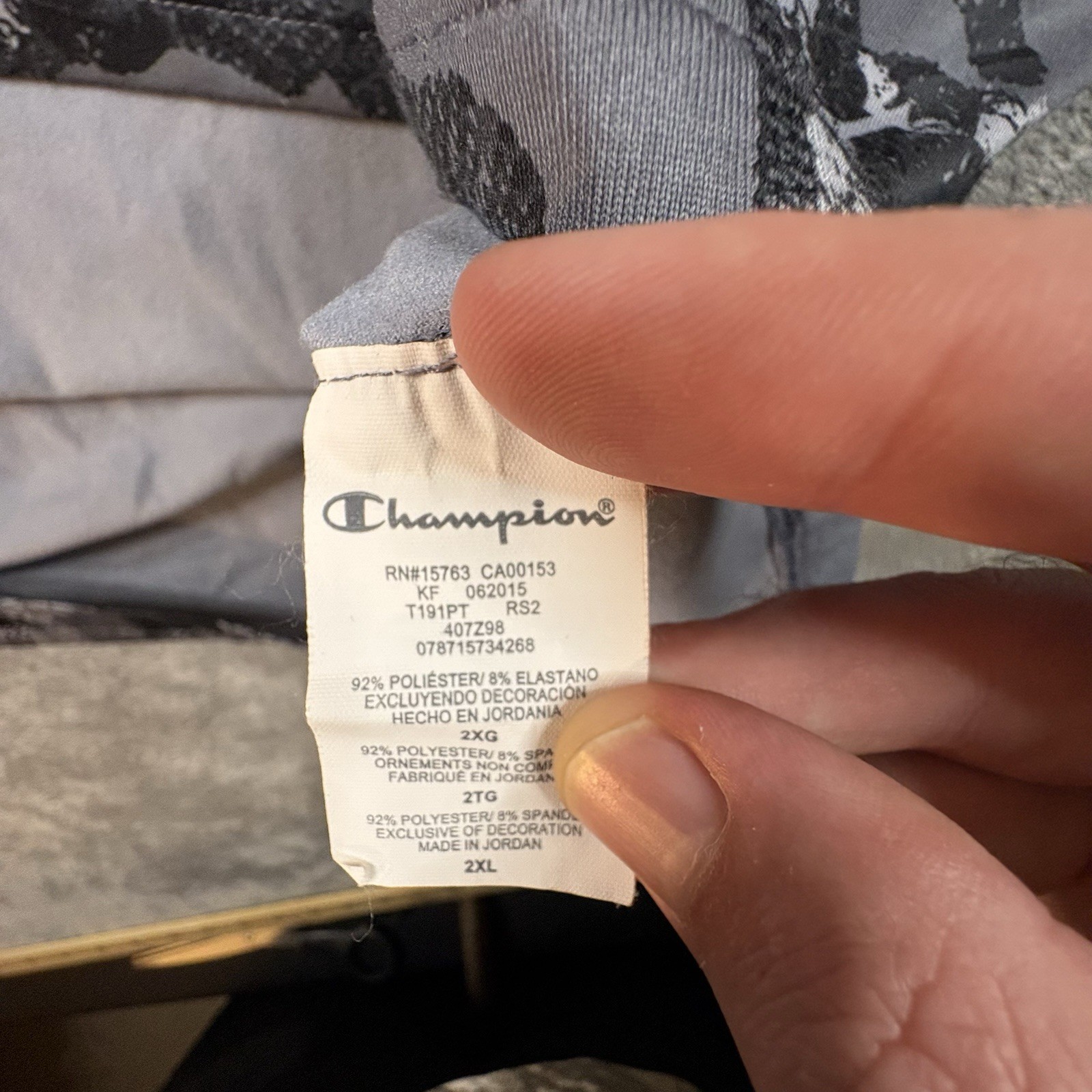 Champion Gear Men's 2XL Gray Camo DuoFold WarmCTRL Performance LS Mock Neck gallery