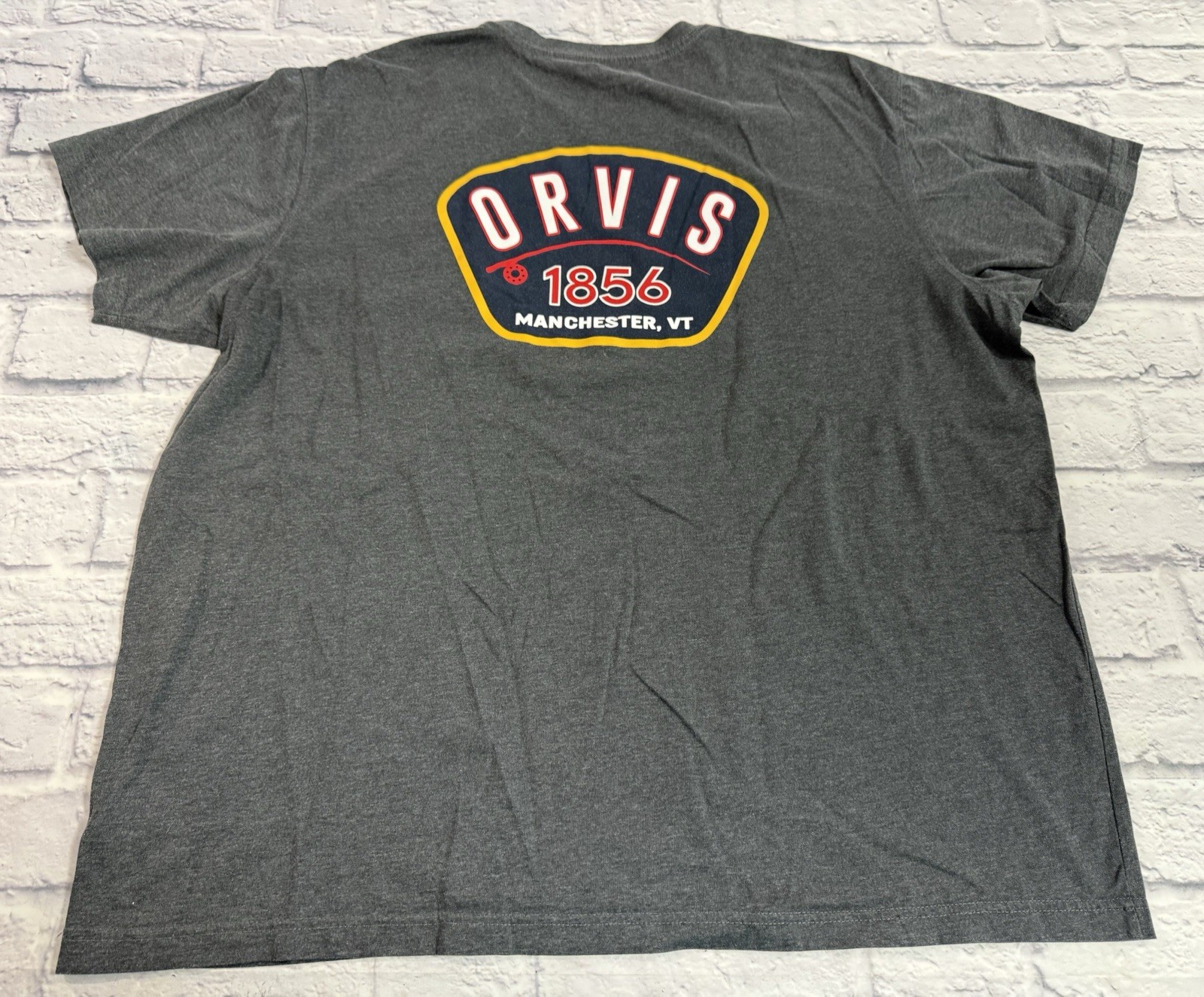 Orvis 1856 Shirt Graphic Classic Fit Outdoor Short Sleeve Tee Fly Fishing XXL gallery