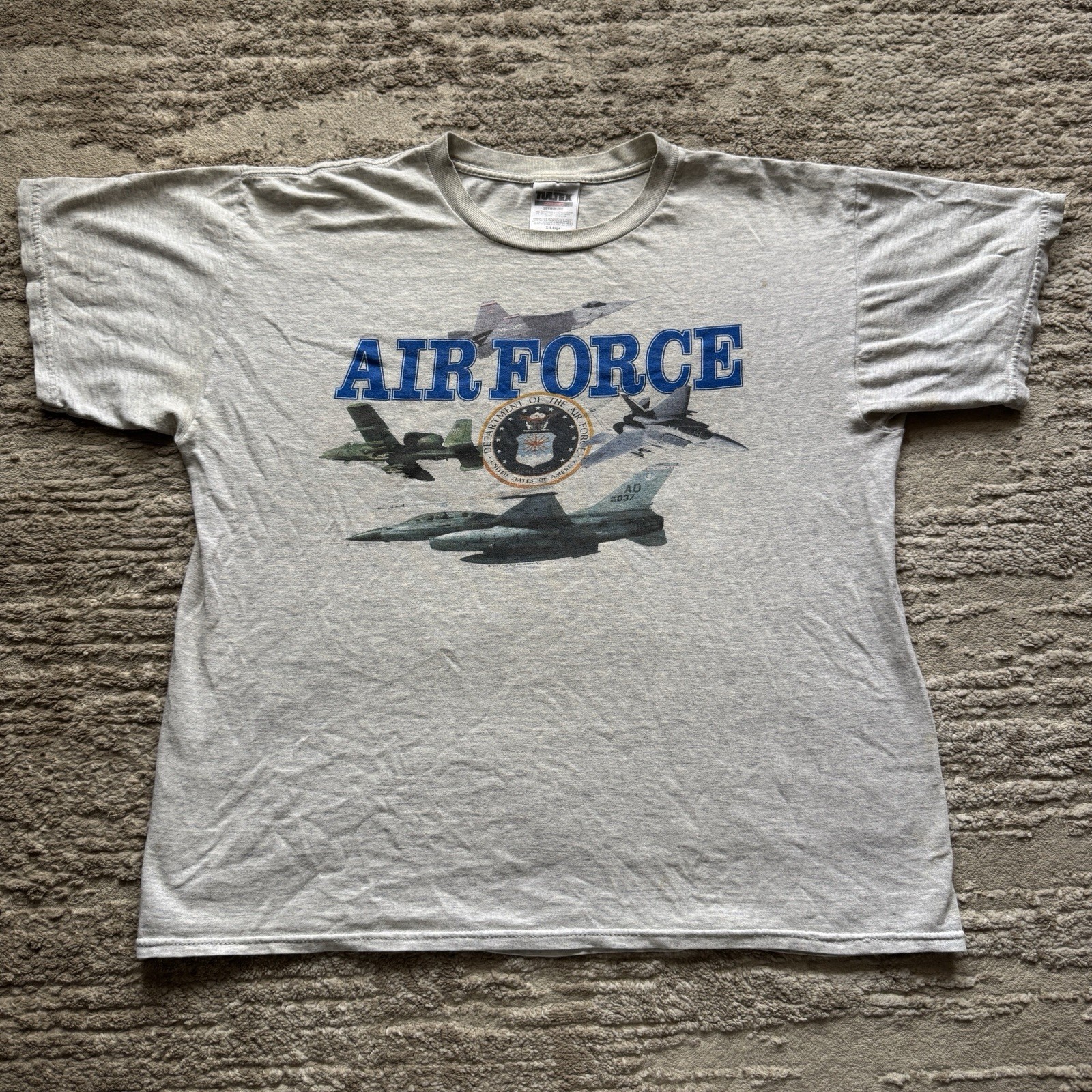 Vintage 90s Tultex United States Air Force Tee Men’s XL Military USAF Jets USA gallery