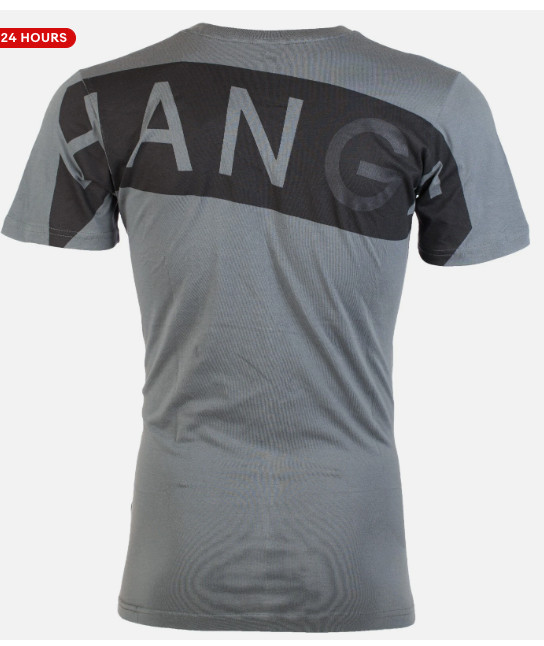 ARMANI EXCHANGE Grey BIAS Short Sleeve Slim Fit Designer V-NECK T-shirt NWT gallery