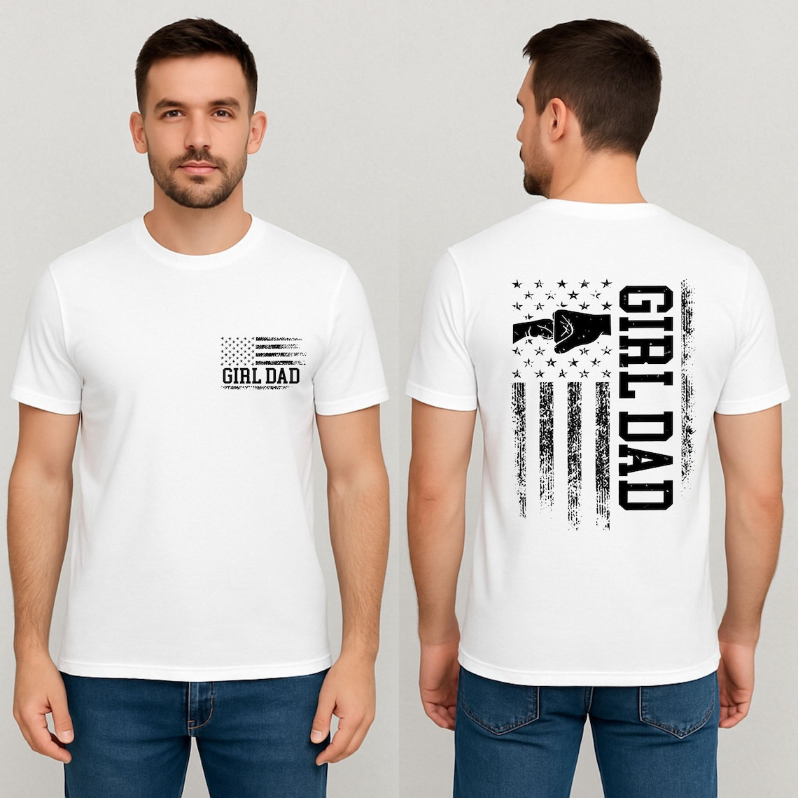 Girl Dad Club Shirt Father's Day Gift From Daughter Funny New Daddy Graphic Tee gallery