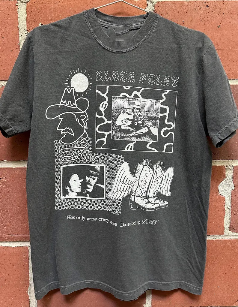 Vintage Blaze Foley Cotton white Shirt Unisex Concert S to 5XL LI021 gallery
