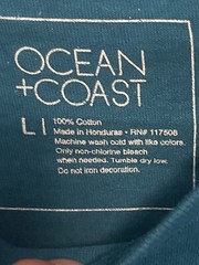 Ocean + Coast Men’s NWOT Turquoise Printed Tee Short Sleeve Size Large