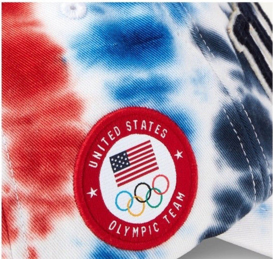 POLO Ralph Lauren NATIONAL TEAM USA TIE-DYE CHINO BALL CAP Leather Strap