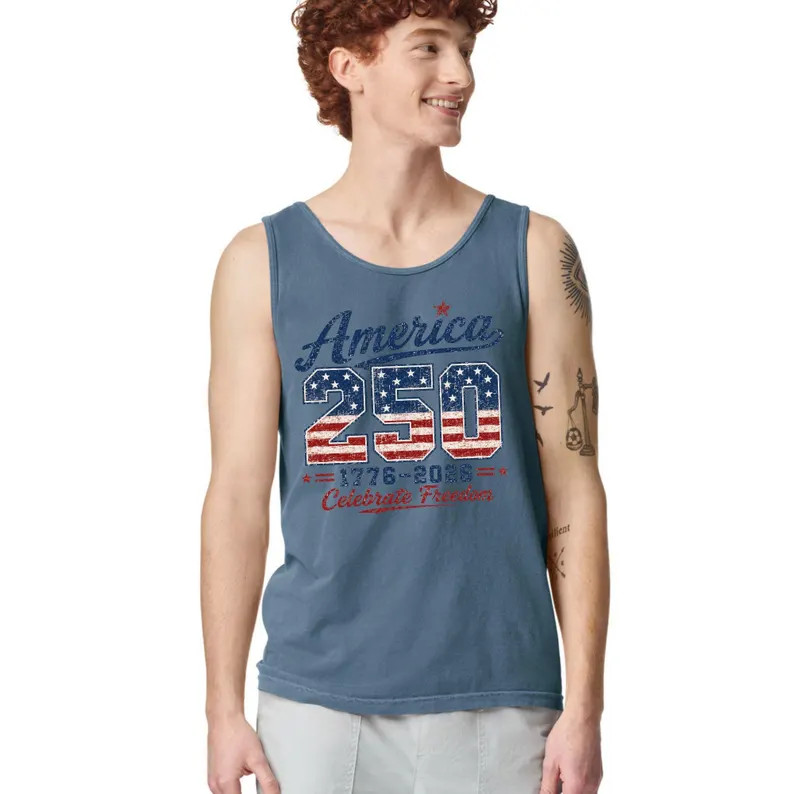 America 250 Years Independence Patriotic Tank Top gallery